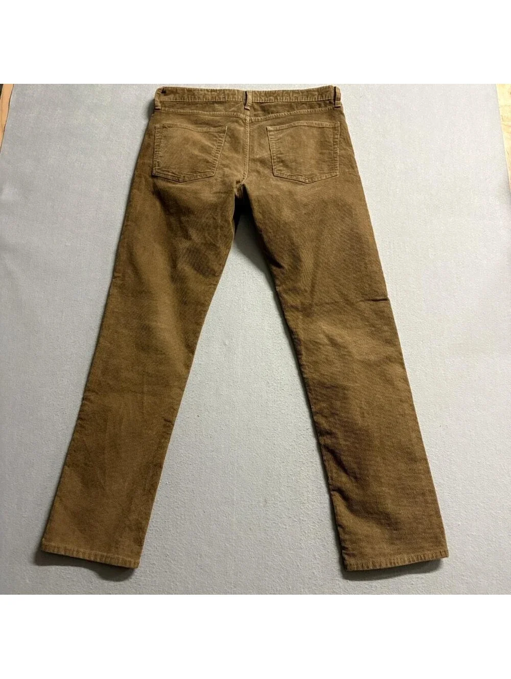 J.Crew 770 Straight Fit Corduroy Pants Mens 31x32 Brown Stretch Cotton Cord